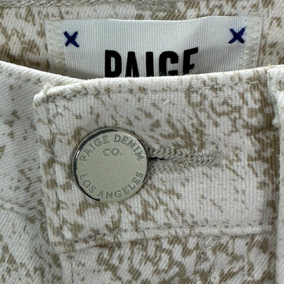 PAIGE Jeans Womens 25 Hoxton Ankle Cotton Stretch Snakeskin Print Pockets - Picture 5 of 11
